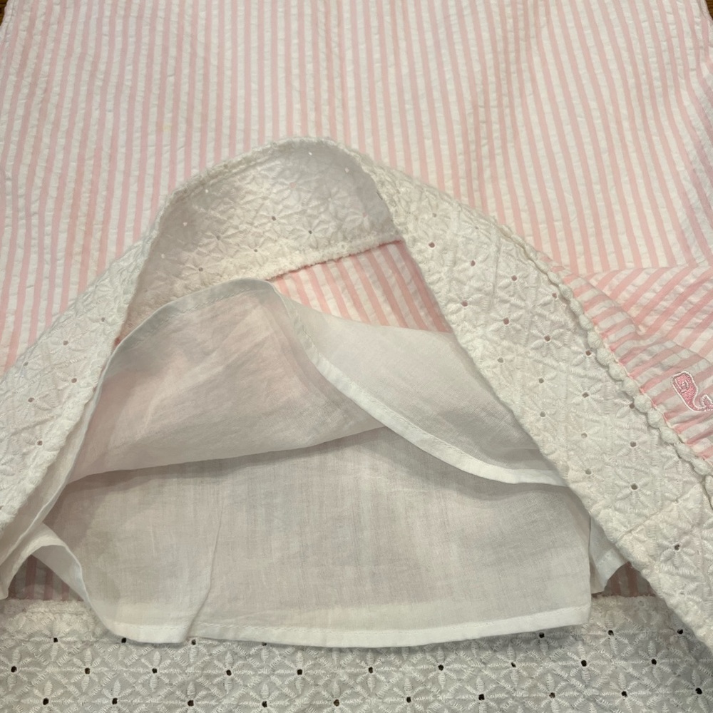 💖 Vineyard Vines Girls Seersucker Dress | Sleeveless | Pink and White | Size 10 - Picture 5 of 11